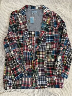 Castaway Multicolor Patchwork Plaid Blazer